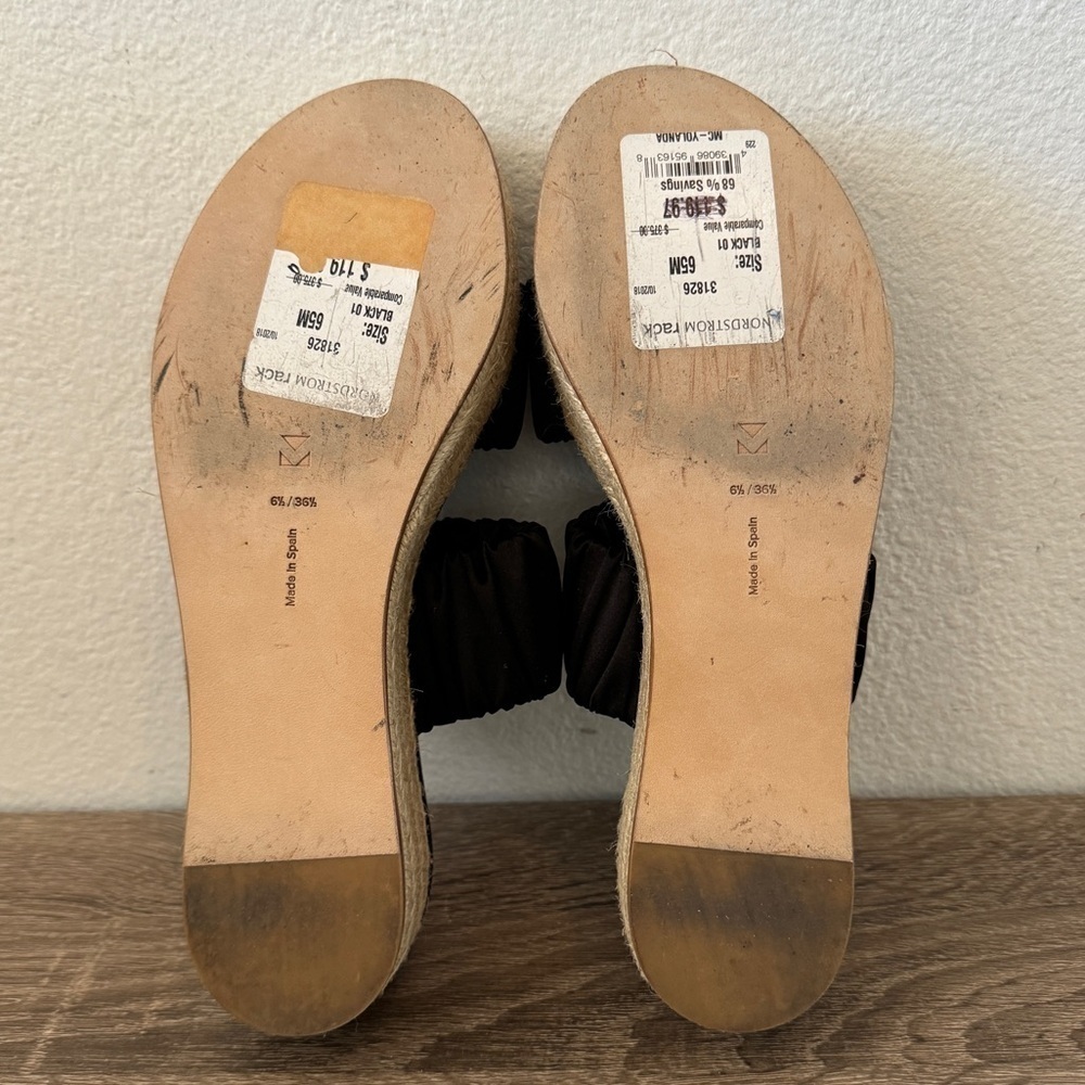 Mercedes Castillo Black Yolanda Platform Slides, Size 6.5 - Picture 8 of 8